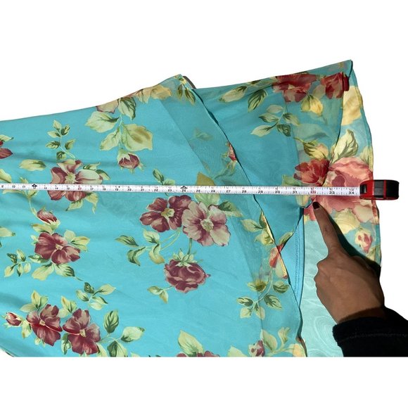 FLORAL BLUE SKIRT SIZE 8 | U1 - Picture 3 of 6